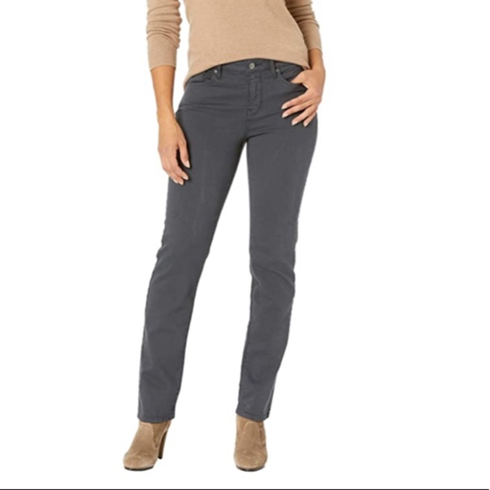 NYDJ Grey Sheri slim stretch jeans size 12